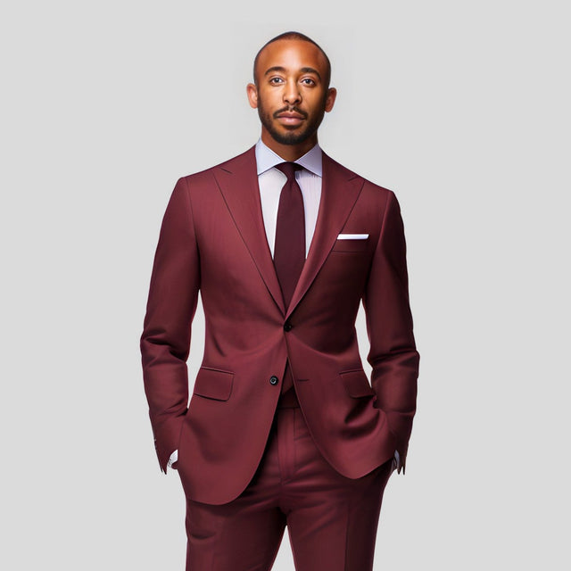 Men's Burgundy Blazer