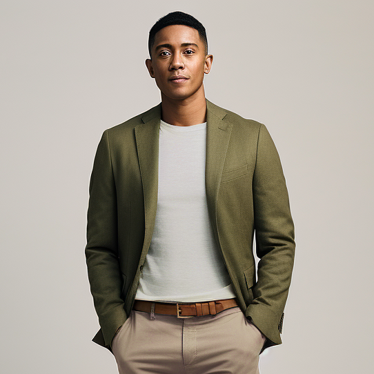 Men's Olive Green Blazer