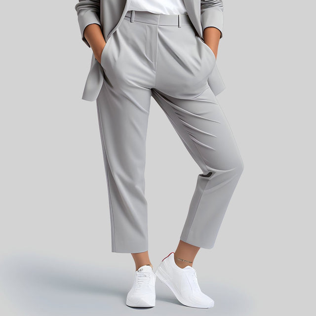 Women's Light Grey Suit Pant