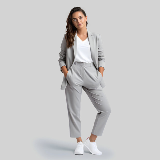 Women's Light Grey Suit Jacket