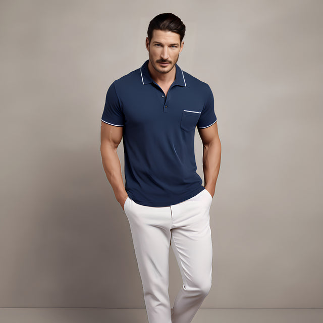 Men's Navy Blue Pool Shirt