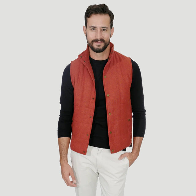 Men's Quilted Wool Vest