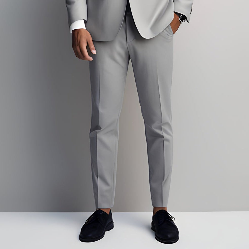 Steve Harvey Mens Classic Fit Bone Gray Shantung Suit Pants, Color: Light  Grey - JCPenney