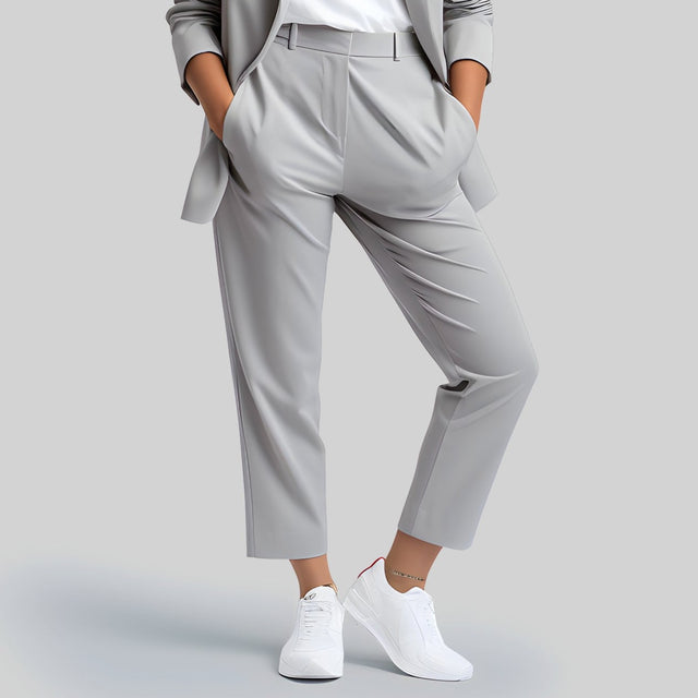 Women's Light Grey Suit Pant