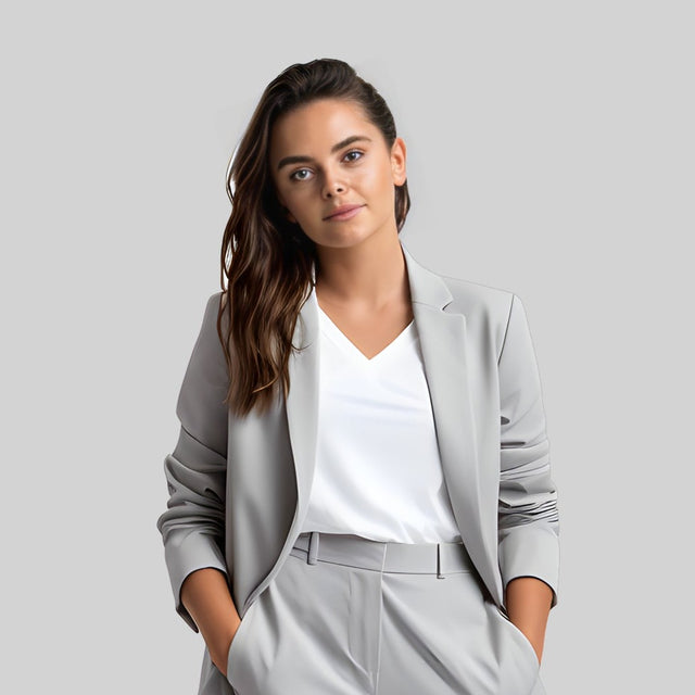 Women's Light Grey Suit Jacket